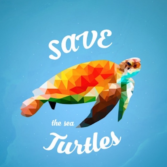 “Just Keep Swimming” Cute Turtle Diamond Gem Studs - Picture 10 of 11